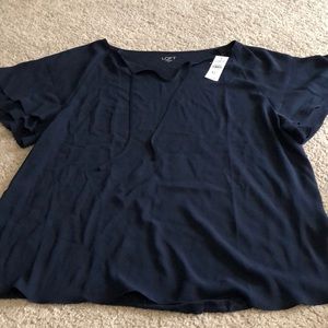 Loft outlet navy blue top NWT size XL